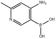 4-AMino-6-Methylpyridine-3-boronic acid 结构式