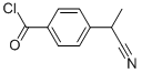 Benzoyl chloride, 4-(1-cyanoethyl)- (9CI),131048-66-3,结构式
