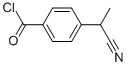 Benzoyl chloride, 4-(1-cyanoethyl)- (9CI) Structure