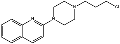 2-[4-(3-クロロプロピル)-1-ピペラジニル]キノリン 化学構造式