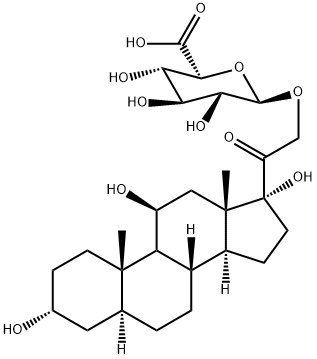 异基-3Α-四氢皮质醇21-O-Β-D-葡萄糖醛酸苷 结构式