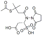 sulfosuccinimidyl-N-(3-(acetylthio)-3-methylbutyryl)-beta-alanine 结构式