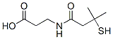 N-(3-mercapto-3-methylbutyryl)-beta-alanine Struktur