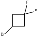 3-ブロモ-1,1-ジフルオロシクロブタン 化学構造式