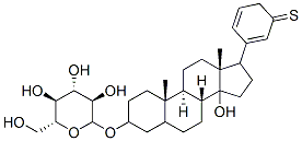 17-(3'-thiophenyl)androstane-3,14-diol 3-glucopyranoside Structure