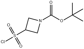 N-BOC-氮杂环丁烷-3-磺酰氯, 1310732-18-3, 结构式