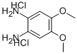 1,2-ジアミノ-4,5-ジメトキシベンゼン二塩酸塩 化学構造式
