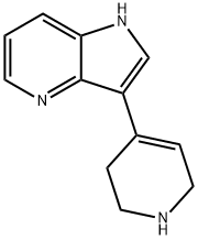 3-(1,2,3,6-四氢-4-吡啶)-1H-吡咯并[3,2-B]吡啶,131084-32-7,结构式