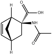 Bicyclo[2.2.1]hept-5-ene-2-carboxylic acid, 2-(acetylamino)-, (1R-exo)- (9CI),131102-02-8,结构式