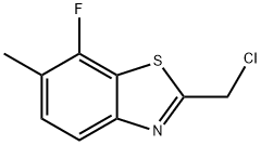 Benzothiazole, 2-(chloromethyl)-7-fluoro-6-methyl- (9CI) 结构式