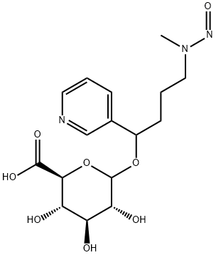 4-(甲基亚硝胺)-1- (3-吡啶基)-1 -丁醇 -O-Β-D--葡萄糖醛酸 结构式