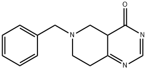 5,6,7,8-四氢-6-(苯甲基)吡啶并[4,3-D]嘧啶-4(4AH)-酮, 1311254-72-4, 结构式