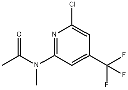 N-(6-Chloro-4(-trifluoromethyl)pyridin-2-yl)-N-methylacetamide Structure