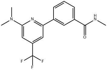 3-(6-Dimethylamino-4-trifluoromethyl-pyridin-2-yl)-N-methyl-benzamide Structure