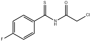 2-CHLORO-N-(4-FLUORO-THIOBENZOYL)-ACETAMIDE 化学構造式