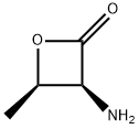 2-Oxetanone,3-amino-4-methyl-,(3S,4R)-(9CI) 结构式
