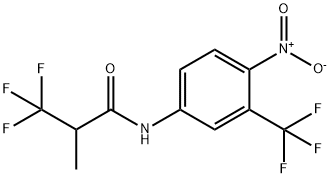 3,3,3-Trifluoro-2-methyl-N-[4-nitro-3-(trifluoromethyl)phenyl]propanamide 结构式