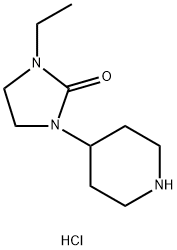 1-Ethyl-3-(piperidin-4-yl)imidazolidin-2-one hydrochloride Structure