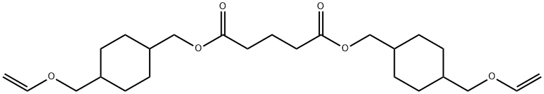 二[4-(乙烯氧甲基)环己基甲基]戊二酸酯,131132-77-9,结构式