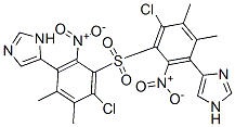 1-methyl-4-nitro-5-imidazolyl-2-chloro-6-methylphenyl sulfone 结构式