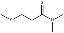 Propanethioamide,  N,N-dimethyl-3-(methylthio)-,131136-82-8,结构式