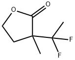 alpha-(1,1,-difluoroethyl)-alpha-methyl-gamma-butyrolactone 化学構造式