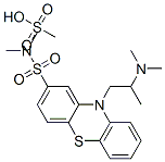 10-[2-(ジメチルアミノ)プロピル]-N,N-ジメチル-10H-フェノチアジン-2-スルホンアミド·メタンスルホン酸 化学構造式