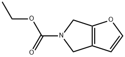 5H-Furo[2,3-c]pyrrole-5-carboxylic  acid,  4,6-dihydro-,  ethyl  ester Struktur