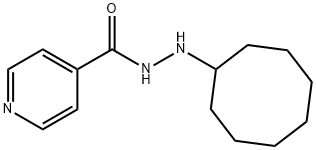 N'-Cyclooctylisonicotinic hydrazide 结构式