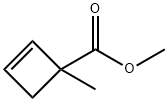 2-Cyclobutene-1-carboxylic acid, 1-methyl-, methyl ester (9CI) 结构式