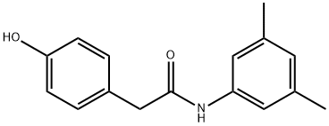 N-(3,5-DIMETHYLPHENYL)-2-(4-HYDROXYPHENYL)ACETAMIDE, 131179-77-6, 结构式