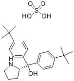 α,α-ビス(4-tert-ブチルフェニル)ピロリジン-2α-メタノール 化学構造式