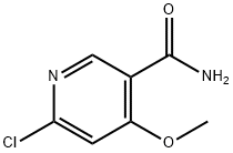 6-chloro-4-MethoxynicotinaMide Struktur