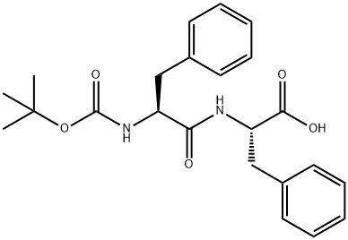 Boc-L-苯丙氨酰-苯丙氨酸, 13122-90-2, 结构式
