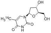 THYMIDINE, [METHYL-14C],13123-07-4,结构式
