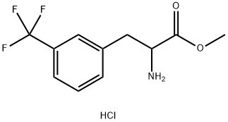 2-氨基-3-(3-(三氟甲基)苯基)丙酸甲酯 结构式