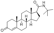 17β-(tert-ブチルカルバモイル)アンドロスタ-4-エン-3-オン 化学構造式