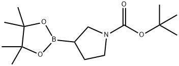 1-BOC-ピローリジン-3-ボロン酸ピナコールエステル 化学構造式