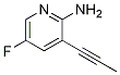 2-PyridinaMine, 5-fluoro-3-(1-propyn-1-yl)-