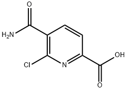 5-氨基甲酰-6-4-氯-2-吡啶甲酸 结构式