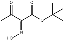 (2E)-2-(羟基亚氨基)-3-氧代丁酸叔丁酯 结构式