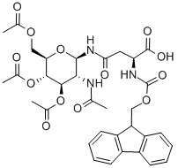 FMOC-ASN(AC3ACNH-BETA-GLC)-OH Structure