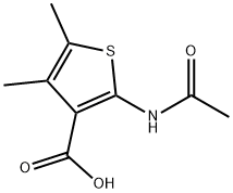 2-乙酰氨基-4,5-二甲基噻吩-3-羧酸,13130-40-0,结构式