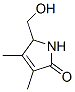 3-Pyrrolin-2-one, 5-(hydroxymethyl)-3,4-dimethyl- (8CI) Structure