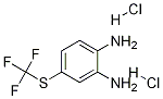 4-((トリフルオロメチル)チオ)ベンゼン-1,2-ジアミン二塩酸塩 化学構造式