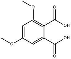3,5-ジメトキシ-1,2-ベンゼンジカルボン酸 化学構造式