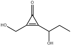 2-Cyclopropen-1-one, 2-(hydroxymethyl)-3-(1-hydroxypropyl)- (9CI) 化学構造式