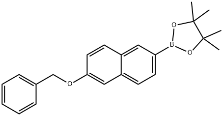 2-[6-(Benzyloxy)naphthalen-2-yl]-4,4,5,5-tetramethyl-1,3,2-dioxaborolane Structure