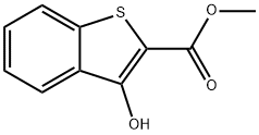 3-ヒドロキシベンゾ[b]チオフェン-2-カルボン酸メチル 化学構造式