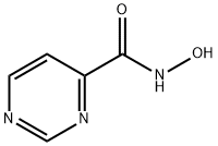 4-Pyrimidinecarboxamide, N-hydroxy- (9CI) Structure